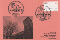 Tarjeta del Matasellos del 150 aniversario del traslado de la parroquia de San Nicol�s de Bari de Avil�s