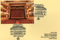 Tarjeta del Matasellos Primer D�a de Circulaci�n de la Hoja Bloque dedicada al Teatro Campoamor