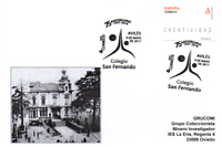 Tarjeta del Matasellos del 75 aniversario del Colegio San Fernando de Avil�s