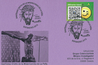Tarjeta del Matasellos del Sant�simo Cristo de la Misericordia de La Pe�a de Mieres