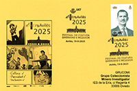 Tarjeta del Matasellos dedicado al Festival diversAvil�s. Grupo Filat�lico Avilesino.