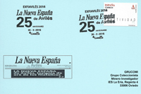 Tarjeta del Matasellos del 25 aniversario de la edici�n avilesina del diario La Nueva Espa�a