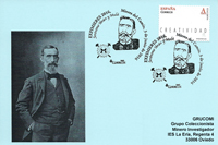 Tarjeta del Matasellos dedicado a Jer�nimo Ibr�n en la EXFIMIERES