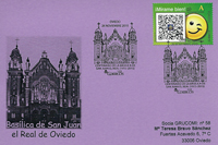 Tarjeta del Matasellos del Centenario de la Bas�lica de San Juan el Real de Oviedo