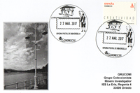 Tarjeta del Matasellos tur�stico de la Oficina Postal de Ribadesella.