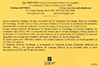 Texto de la tarjeta del Matasellos del 25 aniversario del �rgano de la bas�lica de Covadonga