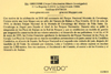 Texto de la tarjeta del Matasellos Primer D�a de Circulaci�n de Cangas de On�s de la Hoja Bloque dedicada  al Parque Nacional de Covadonga