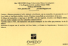Texto de la tarjeta del Matasellos del Presentaci�n del sello de El Minero de la serie Oficios Antiguos en el Pozo Sot�n, El Entrego, San Mart�n del Rey Aurelio