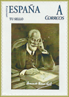 Sello personalizado de Armando Palacio Valdés dedicado por la Sociedad Económica de Amigos del País de Avilés y Comarca en 2007