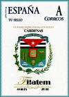 Sello personalizado de C�rdenas, ciudad cubana hermanada con Avil�s, durante la Filatem 2010