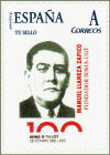 Sello personalizado del centenario de Soma Fia Ugt con Manuel Llaneza Zapico