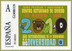 Sello personalizado del Centro Asturiano sobre el A�o Internacional de la Biodiversidad