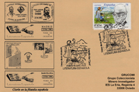Tarjeta del matasellos Primer Día del sello de Leopoldo Alas Clarín