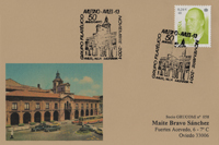 Tarjeta del Matasellos del 50 Aniversario del Grupo Filatélico Avilesino: Aviles, Villa Milenaria