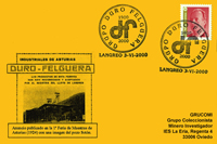 Tarjeta del Matasellos en Langreo del Centenario de Duro Felguera