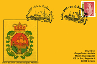 Tarjeta del Matasellos del Día de Avilés de la Exfilna 2000