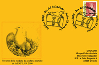 Tarjeta del Matasellos del Día del Filatelista en la Exfilna de Avilés
