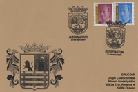 Tarjeta del matasellos de la IX Exfiastur celebrada en Luarca