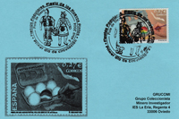 Tarjeta del Matasellos "Primer día" de la emisión del sello de la fiesta de los Huevos Pintos de Pola de Siero