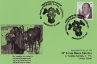 Tarjeta del Matasellos de la Vaqueirada, que se celebra en la Collada de Aristébano en Luarca