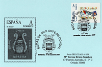 Matasellos del 50 Aniversario del Orfeón de Noreña del CECE