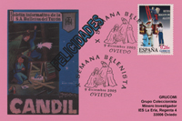 Tarjeta del Matasellos de la Semana Belenista en Oviedo