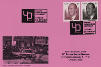 Tarjeta del Matasellos del 40 Aniversario del Rallye Príncipe de Asturias